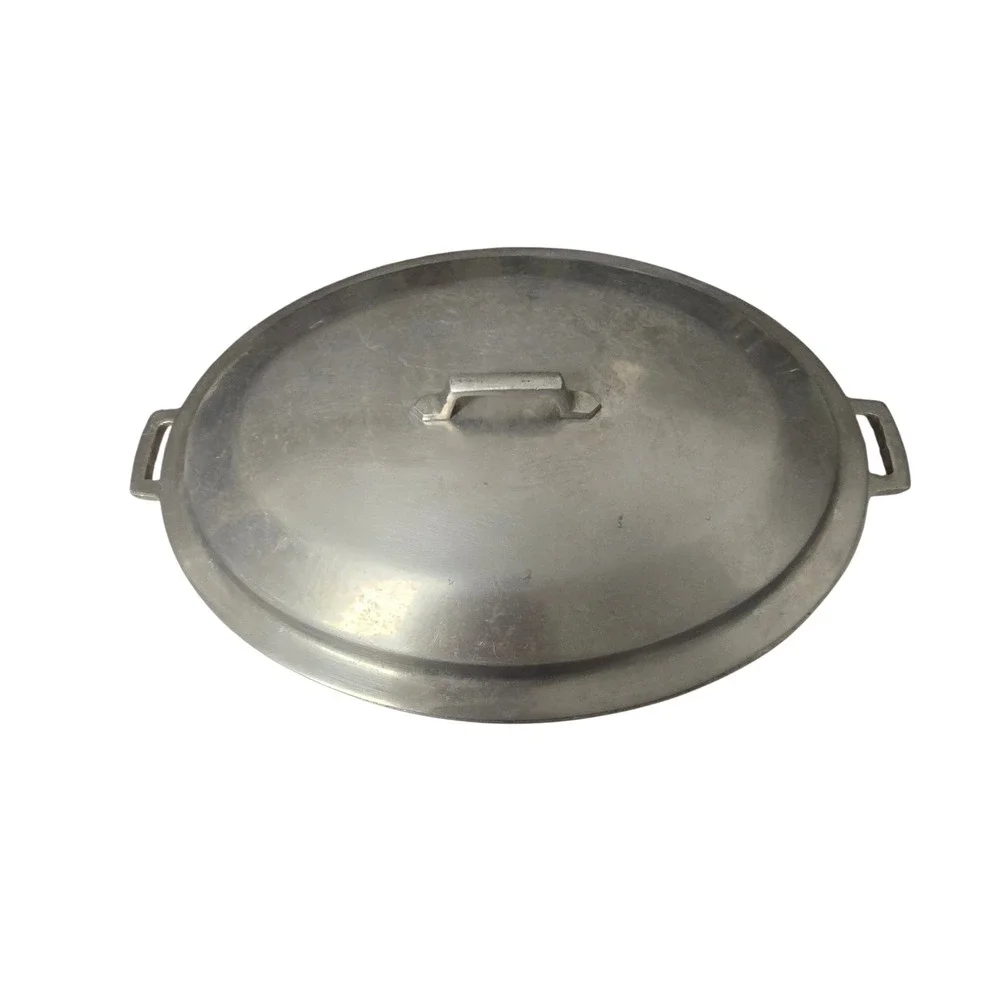 Vtg 1950s Miracle Maid Cast Aluminum Oval Roaster Dutch Oven with Basting Lid